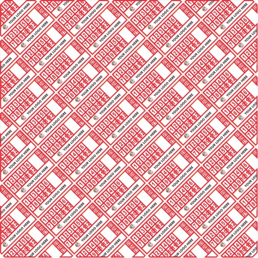 20mm x 10mm Destructible Warranty Stickers Red