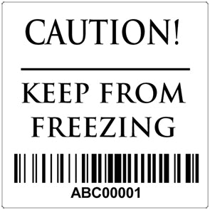 32mm x 32mm Synthetic Waterproof Sticker Label