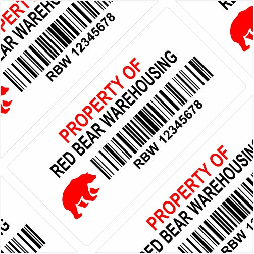 50mm x 25mm Vinyl Waterproof Sticker