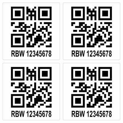 25mm x 25mm Vinyl Waterproof Sticker