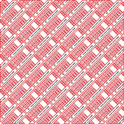20mm x 10mm Destructible Warranty Stickers Red