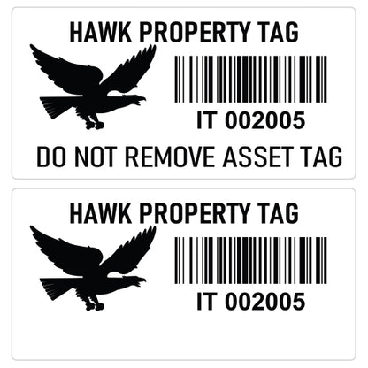 40mm x 20mm Property Tag Vinyl Waterproof Sticker